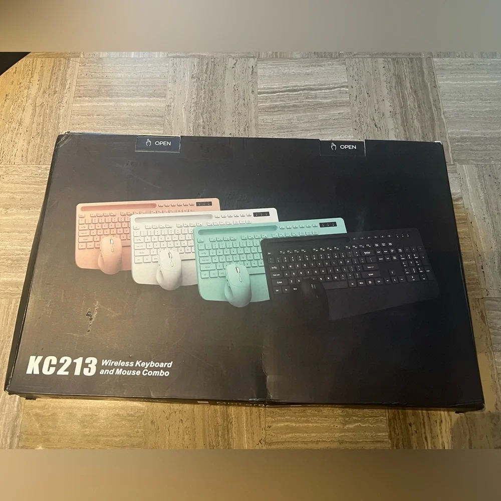 KC213 Wireless Keyboard and Mouse Combo - Black New in Box